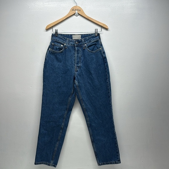 Everlane Jeans The Curvy 90s Cheeky Straight Leg Ankle Jean Cotton Blue Size 27 - Picture 1 of 10